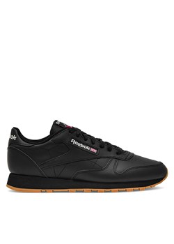 Sneakersy Reebok Classic Leather 100008493 Czarny ze sklepu eobuwie.pl w kategorii Buty sportowe męskie - zdjęcie 177411006