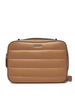 Torebka Calvin Klein K60K612114 Brązowy ze sklepu eobuwie.pl w kategorii Listonoszki - zdjęcie 177411175