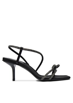 Sandały Max Mara Crystalsandal 2424526411600 Czarny ze sklepu eobuwie.pl w kategorii Sandały damskie - zdjęcie 177411505