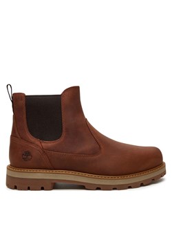 Sztyblety Timberland Britton Road Mid Chelsea TB0A6A4WEM61 Brązowy ze sklepu eobuwie.pl w kategorii Buty zimowe męskie - zdjęcie 177412195