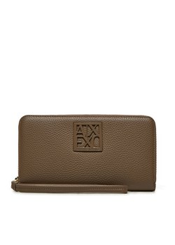 Portfel damski Armani Exchange XW000361 AF11902 U6252 Brązowy ze sklepu eobuwie.pl w kategorii Portfele damskie - zdjęcie 177414247