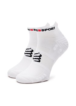 Skarpety Niskie Unisex Compressport Pro Racing Socks V4.0 Run Low XU00047B Biały ze sklepu eobuwie.pl w kategorii Skarpetki damskie - zdjęcie 177414325