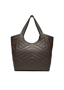 Torebka PINKO Tote Bag Puzzle 104536 A29Y M09Q Brązowy ze sklepu eobuwie.pl w kategorii Torby Shopper bag - zdjęcie 177414405