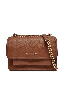 Torebka MICHAEL Michael Kors Claire 32T4GC7C1T Brązowy ze sklepu eobuwie.pl w kategorii Listonoszki - zdjęcie 177414659