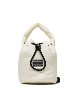 Torebka Tommy Jeans Tjw Hype Conscious Bucket Bag AW0AW14142 Écru ze sklepu eobuwie.pl w kategorii Torebki worki - zdjęcie 177415136