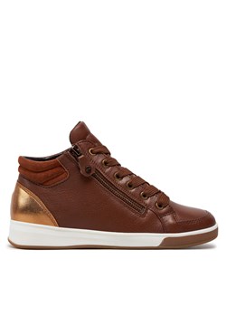 Sneakersy Ara High Soft 12-44499-18 Brązowy ze sklepu eobuwie.pl w kategorii Buty sportowe damskie - zdjęcie 177415418