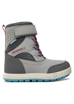 Śniegowce Merrell Snow Storm 3.0 WTRPF MK167714 Szary ze sklepu eobuwie.pl w kategorii Buty zimowe dziecięce - zdjęcie 177415739