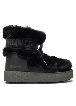 Śniegowce Moon Boot Ltrack Tube Faux-Fur 80D2450130 Czarny ze sklepu eobuwie.pl w kategorii Śniegowce damskie - zdjęcie 177416449