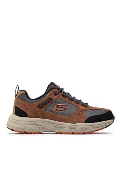 Sneakersy Skechers Oak Canyon 51893/BRBK Brązowy ze sklepu eobuwie.pl w kategorii Buty sportowe męskie - zdjęcie 177417257