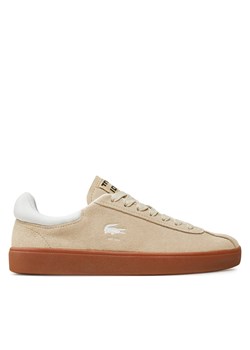 Sneakersy Lacoste Baseshot 748SFA0010 Beżowy ze sklepu eobuwie.pl w kategorii Buty sportowe damskie - zdjęcie 177417316