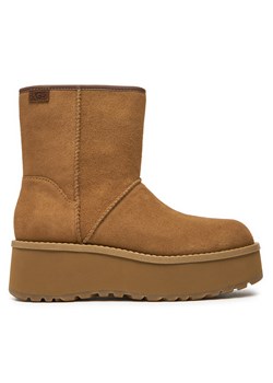 Botki Ugg W Cityfunc Mid 1158196 Brązowy ze sklepu eobuwie.pl w kategorii Botki - zdjęcie 177417406