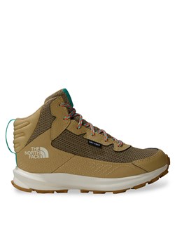 Trekkingi The North Face Fastpack Hiker Mid Wp NF0A7W5VV7O1 Beżowy ze sklepu eobuwie.pl w kategorii Buty trekkingowe dziecięce - zdjęcie 177417408