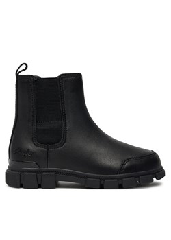 Kozaki Clarks Evyn Chelsea K. 26180291 Czarny ze sklepu eobuwie.pl w kategorii Buty zimowe dziecięce - zdjęcie 177417558