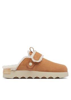 Kapcie Sorel VIIbe™ Clog Suede Cozy 2048521253 Brązowy ze sklepu eobuwie.pl w kategorii Kapcie damskie - zdjęcie 177417917