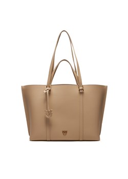 Torebka Pinko Bottalato Fontana 102832 A1LF Beżowy ze sklepu eobuwie.pl w kategorii Torby Shopper bag - zdjęcie 177418786