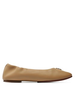 Baleriny Tommy Hilfiger Th Elevated Elastic Ballerina FW0FW07882 Khaki ze sklepu eobuwie.pl w kategorii Balerinki - zdjęcie 177419305