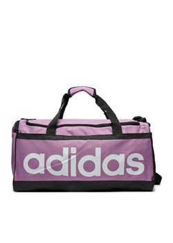 Torba adidas Essentials Linear Duffel Bag Medium IZ1898 Fioletowy ze sklepu eobuwie.pl w kategorii Torby sportowe - zdjęcie 177419849