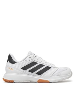 Buty halowe adidas Ligra 8 Indoor Shoes IH8118 Biały ze sklepu eobuwie.pl w kategorii Buty sportowe damskie - zdjęcie 177421126