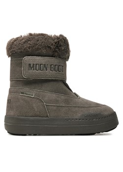 Śniegowce Moon Boot Junior Park Dtrap Boot Suede 80D3440040 Szary ze sklepu eobuwie.pl w kategorii Buty zimowe dziecięce - zdjęcie 177422635