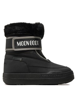 Śniegowce Moon Boot Junior Park Strap 80D3440030 Czarny ze sklepu eobuwie.pl w kategorii Buty zimowe dziecięce - zdjęcie 177423829