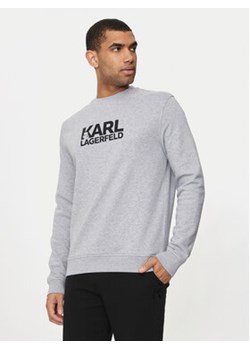 KARL LAGERFELD Bluza 705091 Szary Regular Fit ze sklepu MODIVO w kategorii Bluzy męskie - zdjęcie 177426267