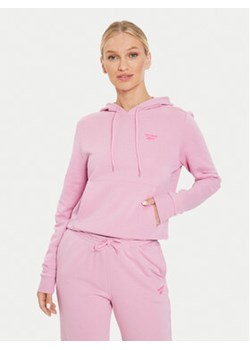 Reebok Bluza French Terry Hoodie 100075858 Różowy Regular Fit ze sklepu MODIVO w kategorii Bluzy damskie - zdjęcie 177426718