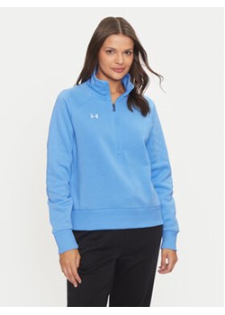 Under Armour Bluza Ua Rival Fleece 1379492 Niebieski Loose Fit ze sklepu MODIVO w kategorii Bluzy damskie - zdjęcie 177431357