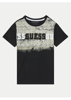 Guess T-Shirt L5RI23 K8HM4 Czarny Regular Fit ze sklepu MODIVO w kategorii T-shirty chłopięce - zdjęcie 177435735