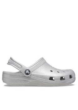 Crocs Klapki Classic Glitter Kids Clog T 206992 Srebrny ze sklepu MODIVO w kategorii Klapki męskie - zdjęcie 177437676