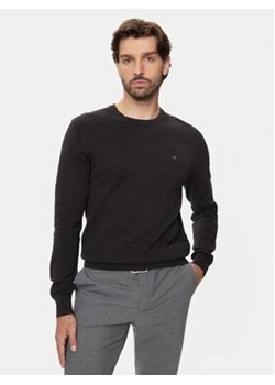 Calvin Klein Sweter K10K113410 Czarny Slim Fit ze sklepu MODIVO w kategorii Swetry męskie - zdjęcie 177443149