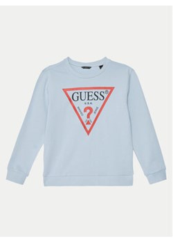 Guess Bluza L73Q09 KAUG0 Błękitny Regular Fit ze sklepu MODIVO w kategorii Bluzy chłopięce - zdjęcie 177444347