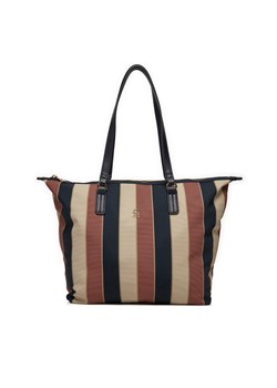 Torebka Tommy Hilfiger Poppy Tote AW0AW16446 Kolorowy ze sklepu eobuwie.pl w kategorii Torby Shopper bag - zdjęcie 177444827