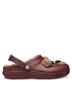 Klapki Crocs Classic Lined Iam Brown Bear Clog Kids T 210019 Brązowy ze sklepu eobuwie.pl w kategorii Klapki dziecięce - zdjęcie 177444989