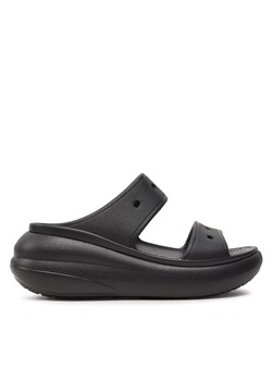 Klapki Crocs Classic Crush Sandal 207670 Czarny ze sklepu eobuwie.pl w kategorii Klapki damskie - zdjęcie 177445277