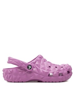 Klapki Crocs Classic Geometric Clog 209563 Różowy ze sklepu eobuwie.pl w kategorii Klapki damskie - zdjęcie 177445436