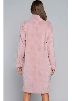 Ciepły szlafrok damski na długi rękaw różowy Arena, Kolor róż pudrowy, Rozmiar S, Italian Fashion ze sklepu Intymna w kategorii Szlafroki damskie - zdjęcie 177448108