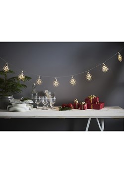 STAR Trading Łańcuch świetlny LED &quot;Ornament&quot; w kolorze białym - dł. 180 cm ze sklepu Limango Polska w kategorii Oświetlenie led - zdjęcie 177450027