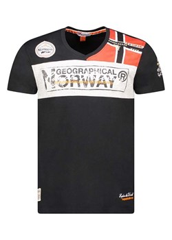 Geographical Norway Koszulka &quot;Jidney&quot; w kolorze czarnym ze wzorem ze sklepu Limango Polska w kategorii T-shirty chłopięce - zdjęcie 177450645
