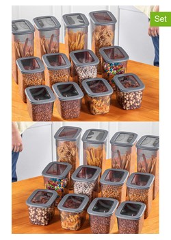 Violeta Home Pojemniki (24 szt.) w kolorze szarym ze sklepu Limango Polska w kategorii Pojemniki kuchenne - zdjęcie 177452568