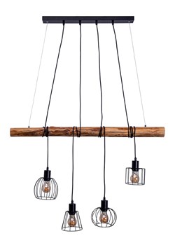 näve Lampa wisząca LED &quot;Woodland&quot; w kolorze jasnobrązowym - 100 x 150 x 10 cm ze sklepu Limango Polska w kategorii Lampy wiszące - zdjęcie 177453679