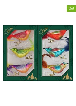 Krebs Glas Lauscha Ozdoby choinkowe (6 szt.) ze wzorem ze sklepu Limango Polska w kategorii Dekoracje bożonarodzeniowe - zdjęcie 177455557