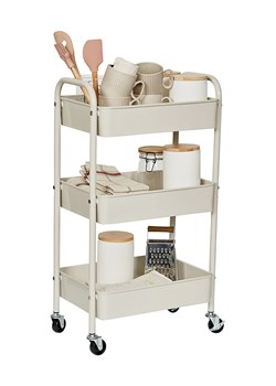 STORE IT Wózek w kolorze beżowym - 44 x 78 x 30,5 cm ze sklepu Limango Polska w kategorii Regały i witryny - zdjęcie 177456268