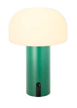 Villa Collection Lampa stołowa LED &quot;Styles&quot; w kolorze biało-zielonym- wys. 22,5 cm ze sklepu Limango Polska w kategorii Lampy stołowe - zdjęcie 177456887