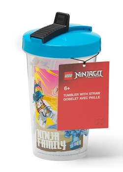 LEGO Kubek &quot;Ninjago&quot; w kolorze błękitno-jasnoróżowo-żółtym - 500 ml ze sklepu Limango Polska w kategorii Naczynia dziecięce - zdjęcie 177456998