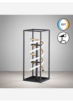 FISCHER &amp; HONSEL Lampa stołowa LED "Gian" w kolorze czarnym - 20 x 50 cm ze sklepu Limango Polska w kategorii Oświetlenie - zdjęcie 177457437