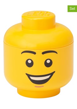 LEGO Pojemniki (4 szt.) &quot;Head Mini&quot; w kolorze żółtym ze sklepu Limango Polska w kategorii Pojemniki kuchenne - zdjęcie 177459717