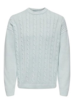 ONLY &amp; SONS Sweter w kolorze błękitnym ze sklepu Limango Polska w kategorii Swetry męskie - zdjęcie 177462345