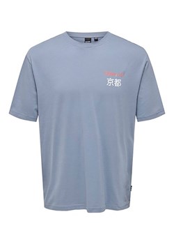 ONLY &amp; SONS Koszulka w kolorze błękitnym ze sklepu Limango Polska w kategorii T-shirty męskie - zdjęcie 177462355