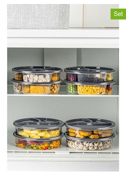 Violeta Home Pojemniki (8 szt.) w kolorze antracytowym - wys. 5 x Ø 21 cm ze sklepu Limango Polska w kategorii Pojemniki kuchenne - zdjęcie 177463759