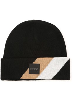 Hugo Boss Kids Czapka beanie w kolorze czarnym ze sklepu Limango Polska w kategorii Czapki dziecięce - zdjęcie 177465288